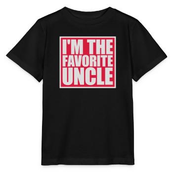 im the favorite uncle - Stanley/Stella Kinder T-Shirt MINI CREATOR  - Schwarz - Vorne - Mikhail (115cm)