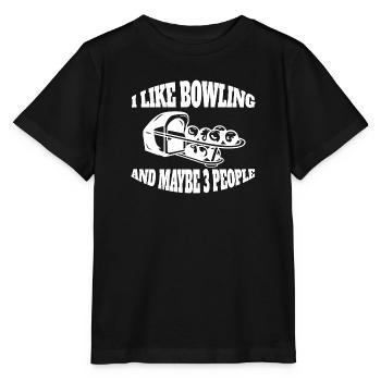 Cadeau de quilles de bowling Bowling Ball Skittle Bowler - T-shirt bio MINI CREATOR Stanley/Stella Enfant - noir - Devant - Mikhail (115cm)
