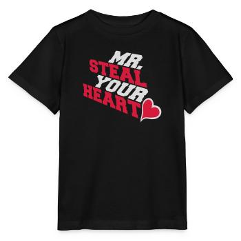 mr steal your heart - Stanley/Stella MINI CREATOR Kids’ T-Shirt - black - Front - Mikhail (115cm)