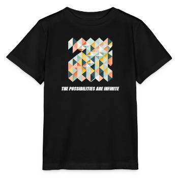 Die Möglichkeiten sind endlos - Stanley/Stella Kinder T-Shirt MINI CREATOR  - Schwarz - Vorne - Mikhail (115cm)