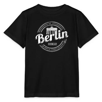 Berlin Deutschland Brandenburger Tor Vintage - Stanley/Stella Kinder T-Shirt MINI CREATOR  - Schwarz - Vorne - Mikhail (115cm)