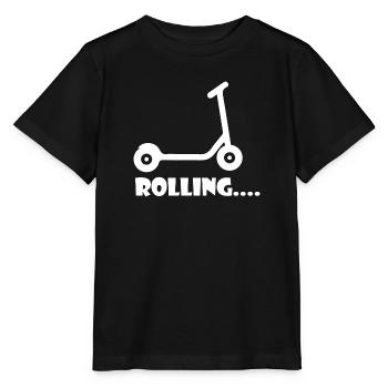 E-Scooter Roller Scooter - T-shirt bio MINI CREATOR Stanley/Stella Enfant - noir - Devant - Mikhail (115cm)