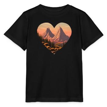 Randonnée en montagne Randonneurs en montagne Randonnées en montagne - T-shirt bio MINI CREATOR Stanley/Stella Enfant - noir - Devant - Mikhail (115cm)