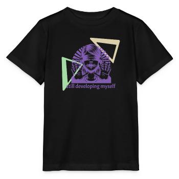 developing myself - Stanley/Stella Kinder T-Shirt MINI CREATOR  - Schwarz - Vorne - Mikhail (115cm)
