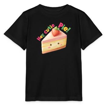 Hey, Cutie Pie! - Stanley/Stella MINI CREATOR Kids’ T-Shirt - black - Front - Mikhail (115cm)