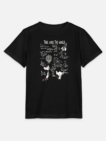 Prise de contrôle du monde – plan directeur de la souris intelligente - T-shirt bio MINI CREATOR Stanley/Stella Enfant - noir