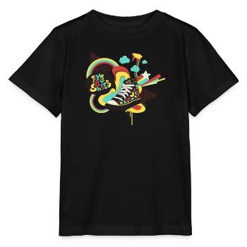 Pimp my shoes - T-shirt bio MINI CREATOR Stanley/Stella Enfant - noir - Devant - Mikhail (115cm)