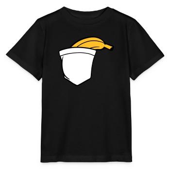 banana fruit funny healthy eating hunger delicious - Stanley/Stella MINI CREATOR Kids’ T-Shirt - black - Front - Mikhail (115cm)