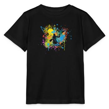 Paddeln - Stanley/Stella Kinder T-Shirt MINI CREATOR  - Schwarz - Vorne - Mikhail (115cm)