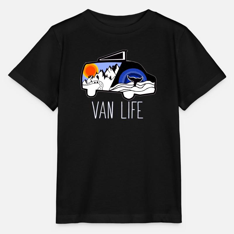 VAN LIFE VANLIFER NOMADS - T-shirt bio MINI CREATOR Stanley/Stella Enfant - noir