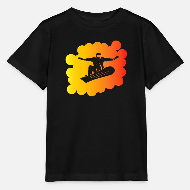 Snowboard Snowboarder - Stanley/Stella Kinder T-Shirt MINI CREATOR - Schwarz