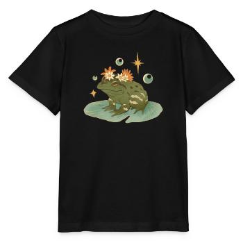 Frog Imprint - Stanley/Stella MINI CREATOR Kids’ T-Shirt - black - Front - Mikhail (115cm)