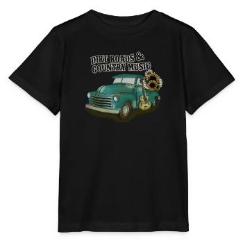 Country Musik ländlich Landei Countrymusiker Mom - Stanley/Stella Kinder T-Shirt MINI CREATOR  - Schwarz - Vorne - Mikhail (115cm)