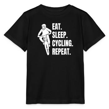 Bicycle Cycling Cycling Mountain Bike Bicycle Tour - Stanley/Stella MINI CREATOR Kids’ T-Shirt - black - Front - Mikhail (115cm)