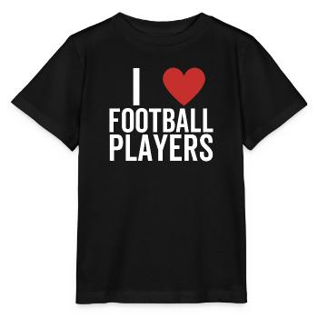 I Love Football Players - Stanley/Stella MINI CREATOR Kids’ T-Shirt - black - Front - Mikhail (115cm)