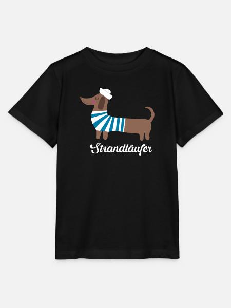 Strandläufer Maritimer Matrosen Sailor Dackel - Stanley/Stella Kinder T-Shirt MINI CREATOR - Schwarz