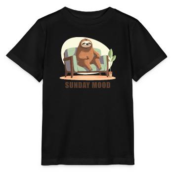 Ambiance du dimanche - T-shirt bio MINI CREATOR Stanley/Stella Enfant - noir - Devant - Mikhail (115cm)