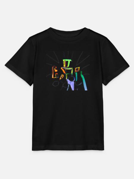 Life - Stanley/Stella Kinder T-Shirt MINI CREATOR - Schwarz