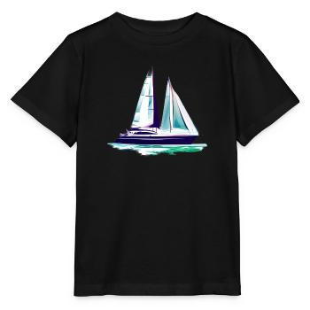 Sailing Ship Sailing Sailing Sailing Sailing Boat - Stanley/Stella MINI CREATOR Kids’ T-Shirt - black - Front - Mikhail (115cm)