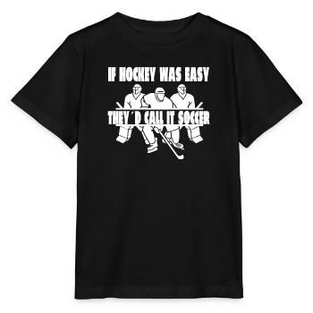 Équipe de hockey sur glace Joueur de hockey sur glace Fan de hockey sur glace - T-shirt bio MINI CREATOR Stanley/Stella Enfant - noir - Devant - Mikhail (115cm)
