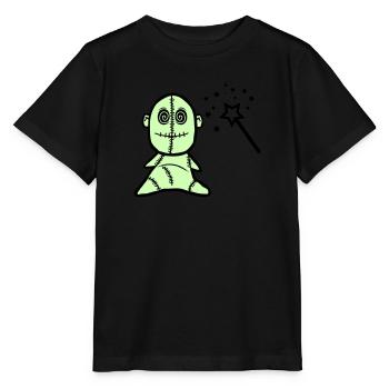 Voodoo Puppe - Stanley/Stella Kinder T-Shirt MINI CREATOR  - Schwarz - Vorne - Mikhail (115cm)