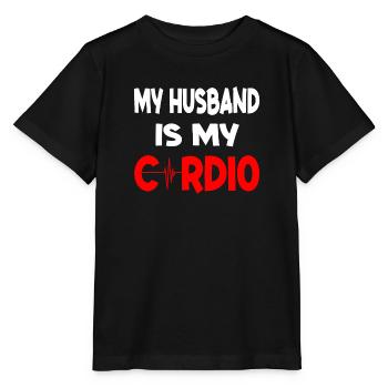 My Husband Is My Cardio - T-shirt bio MINI CREATOR Stanley/Stella Enfant - noir - Devant - Mikhail (115cm)
