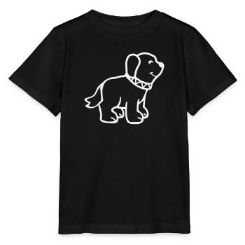 Chien - T-shirt bio MINI CREATOR Stanley/Stella Enfant - noir - Devant - Mikhail (115cm)