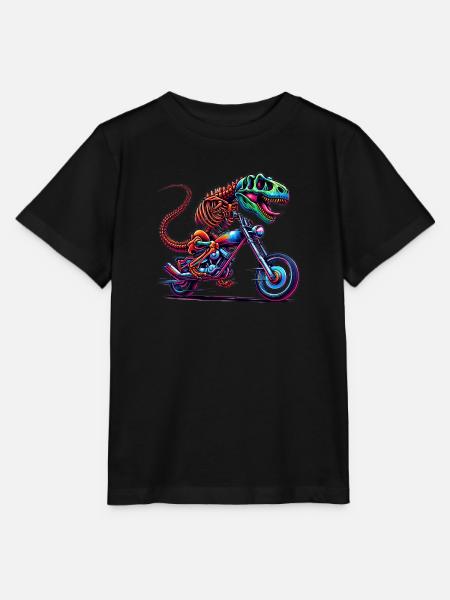 Motorrad Motocross biker bike - Stanley/Stella Kinder T-Shirt MINI CREATOR - Schwarz
