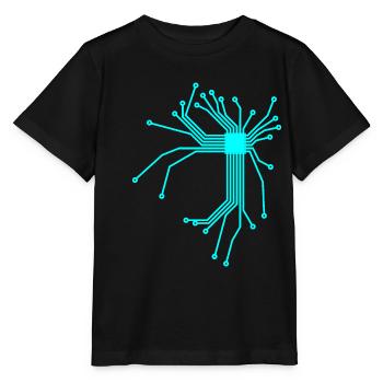 Platine Cpu Technik Muster Design Shirt Geschenk - T-shirt bio MINI CREATOR Stanley/Stella Enfant - noir - Devant - Mikhail (115cm)