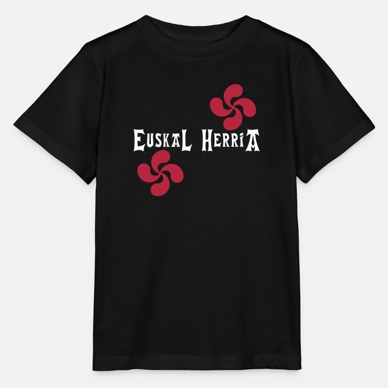 Euskal Herria - Lauburu - T-shirt bio MINI CREATOR Stanley/Stella Enfant - noir