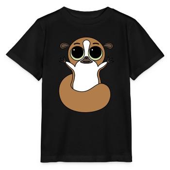 Mice lemur - Stanley/Stella MINI CREATOR Kids’ T-Shirt - black - Front - Mikhail (115cm)
