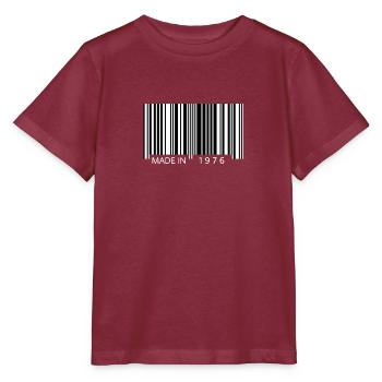 Fabriqué en 1967 Cadeau de code-barres - T-shirt bio MINI CREATOR Stanley/Stella Enfant - bordeaux - Devant - Kain (125cm)