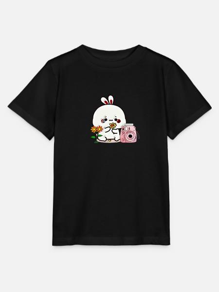 Hase für Kinder | Geschenk - Stanley/Stella Kinder T-Shirt MINI CREATOR  - Schwarz