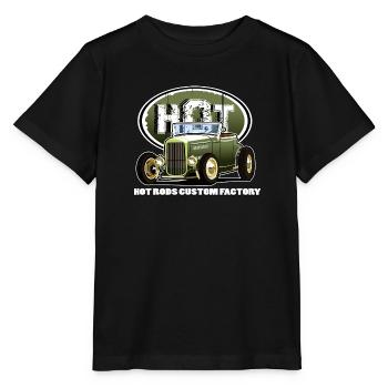 Hot rod - T-shirt MINI CREATOR barn från Stanley/Stella - svart - Fram - Mikhail (115cm)