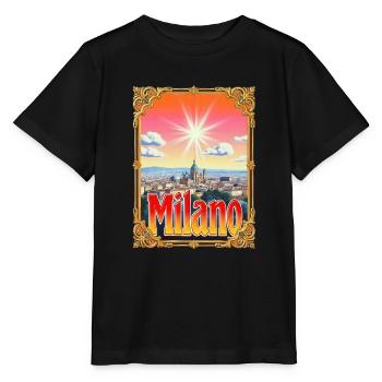 Milano Retroglow – Cityscape - Stanley/Stella MINI CREATOR Kids’ T-Shirt - black - Front - Mikhail (115cm)