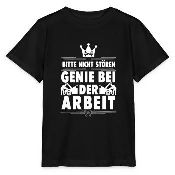 KFZ-Mechaniker - Stanley/Stella Kinder T-Shirt MINI CREATOR  - Schwarz - Vorne - Mikhail (115cm)