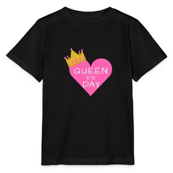 Anniversaire shirt Reine du jour - T-shirt bio MINI CREATOR Stanley/Stella Enfant - noir - Devant - Mikhail (115cm)