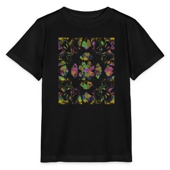buntes geometrisches Muster - Stanley/Stella Kinder T-Shirt MINI CREATOR  - Schwarz - Vorne - Mikhail (115cm)