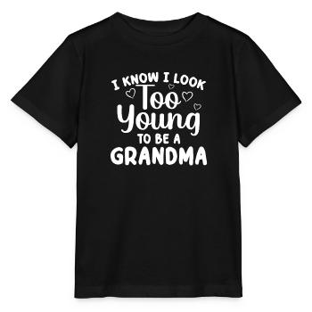 Funny Grandma To Be Art For Grandmother Grammy - Stanley/Stella MINI CREATOR Kids’ T-Shirt - black - Front - Mikhail (115cm)