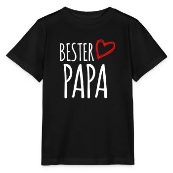 bester Papa - Stanley/Stella Kinder T-Shirt MINI CREATOR  - Schwarz - Vorne - Mikhail (115cm)