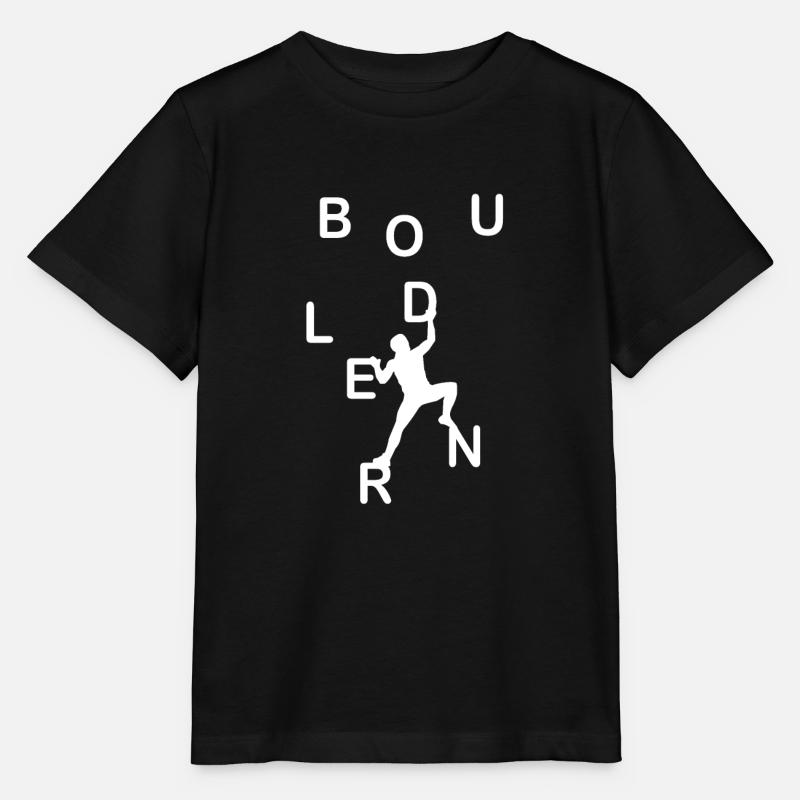 Bouldern - Stanley/Stella Kinder T-Shirt MINI CREATOR  - Schwarz