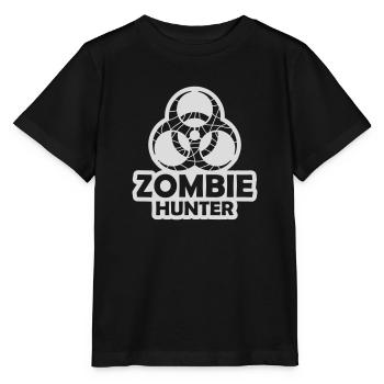 chasseur de zombies citation d’Halloween - T-shirt bio MINI CREATOR Stanley/Stella Enfant - noir - Devant - Mikhail (115cm)