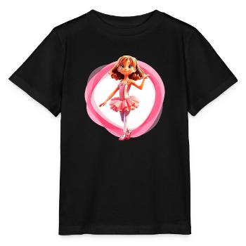 Ballet fille rose - T-shirt bio MINI CREATOR Stanley/Stella Enfant - noir - Devant - Mikhail (115cm)