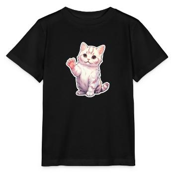 Kitten - Stanley/Stella MINI CREATOR Kids’ T-Shirt - black - Front - Mikhail (115cm)
