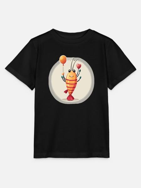 Garnele - Stanley/Stella Kinder T-Shirt MINI CREATOR  - Schwarz