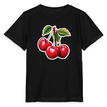 Kirschen Drilling - Stanley/Stella Kinder T-Shirt MINI CREATOR  - Schwarz - Vorne - Mikhail (115cm)