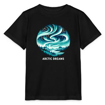 Arctic Whispers - Stanley/Stella MINI CREATOR Kids’ T-Shirt - black - Front - Mikhail (115cm)