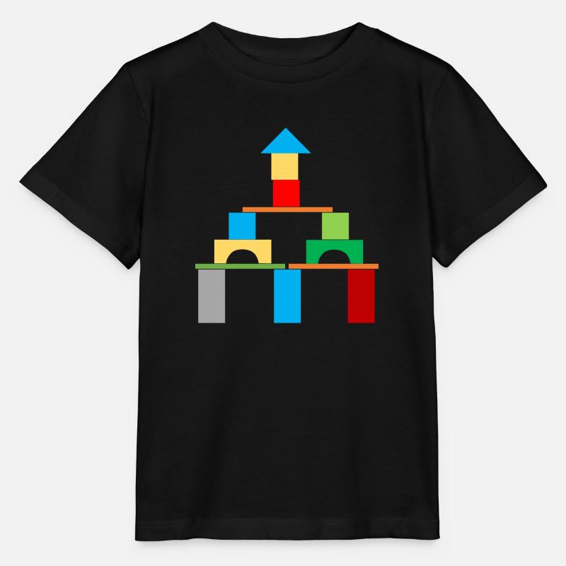 Bauklötze Haus Schloss - Stanley/Stella Kinder T-Shirt MINI CREATOR - Schwarz