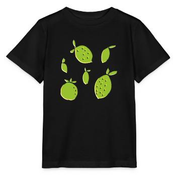 citron orange citron vert - T-shirt bio MINI CREATOR Stanley/Stella Enfant - noir - Devant - Mikhail (115cm)