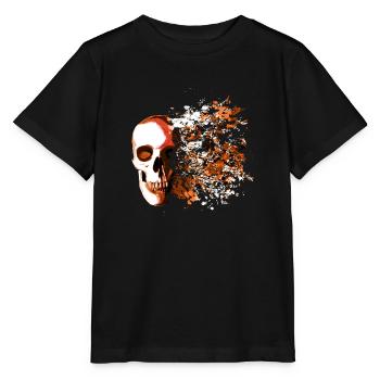 skull explosion - T-shirt bio MINI CREATOR Stanley/Stella Enfant - noir - Devant - Mikhail (115cm)